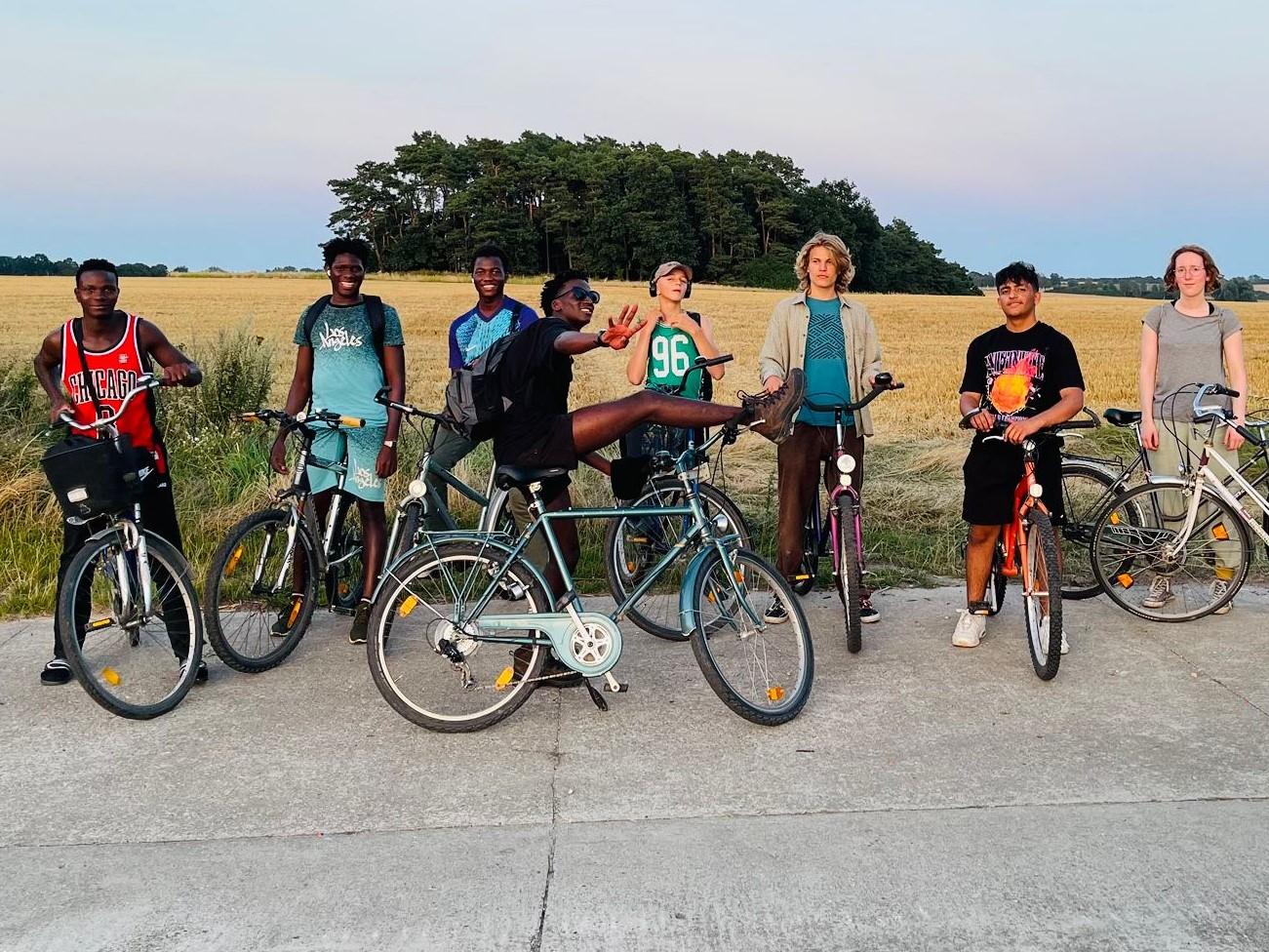 Fahrradtour beim WWC 2024 in Wangelin