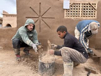 Verzierung Lehm Kasbah